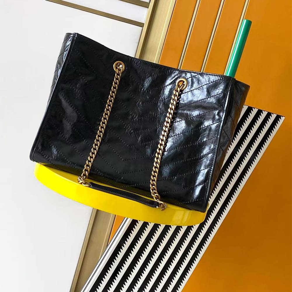 YSL NIKI shopping in vintage leather(HIGH-END GRADE)