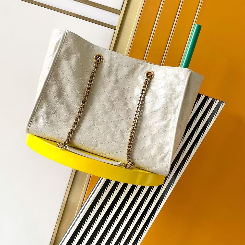 YSL NIKI shopping in vintage leather(HIGH-END GRADE)