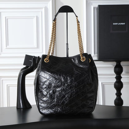 YSL NIKI small shopping in vintage leather(HIGH-END GRADE)