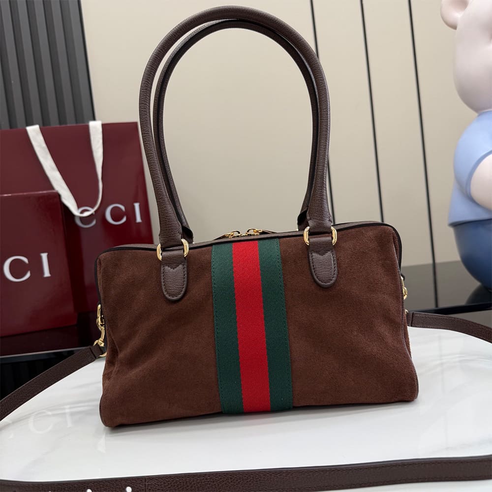 Gucci Borsetto medium boston bag(HIGH-END GRADE)