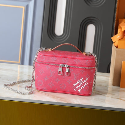 Louis Vuitton Nice Mini Pondichery Pink Toiletry Bag 20cm M26889