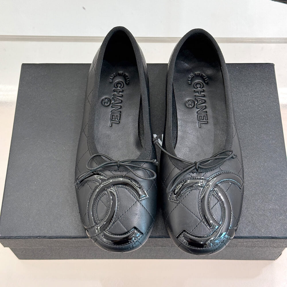 CHANEL Quilted Ballerina Flats