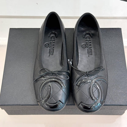 CHANEL Quilted Ballerina Flats