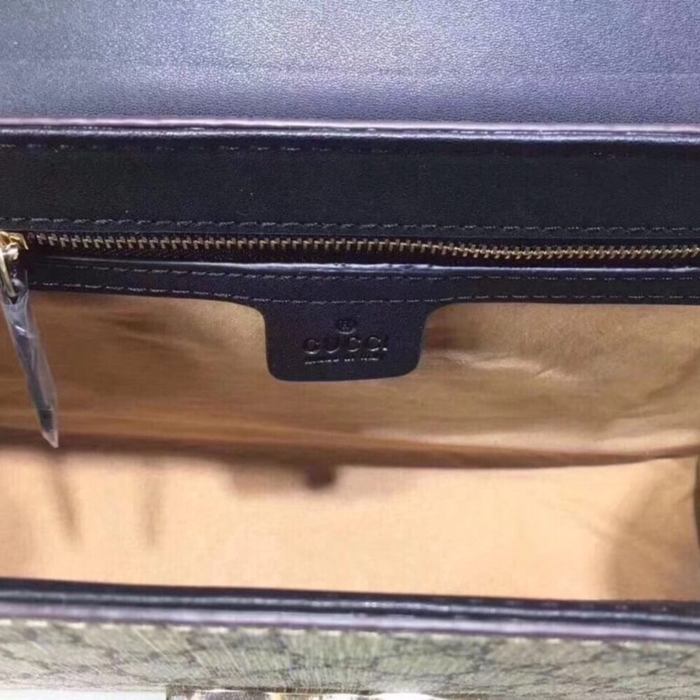 Gucci Padlock Medium GG Shoulder Bag Beige Supreme Canvas 30cm GG 409486