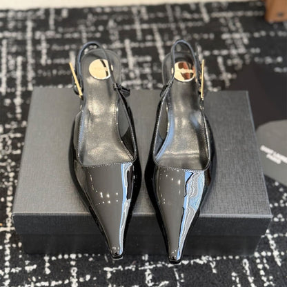 YSL LEE slingback pumps in patent leather