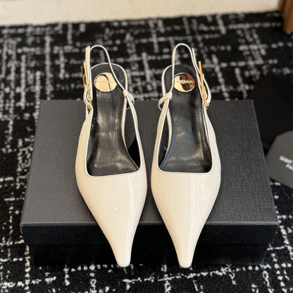YSL LEE slingback pumps in patent leather