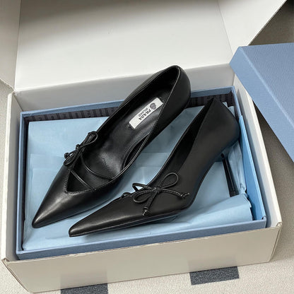 Prada leather pumps