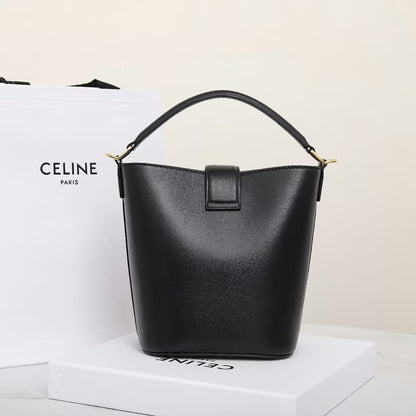 CELINE SMALL BUCKET LOUISE IN SMOOTH CALFSKIN(HIGH-END GRADE)