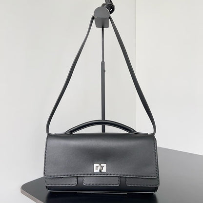 Balenciaga Women’s Bel Air Clutch On Strap Small(HIGH-END GRADE)