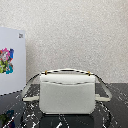 Prada Saffiano leather flap shoulder bag(HIGH-END GRADE)