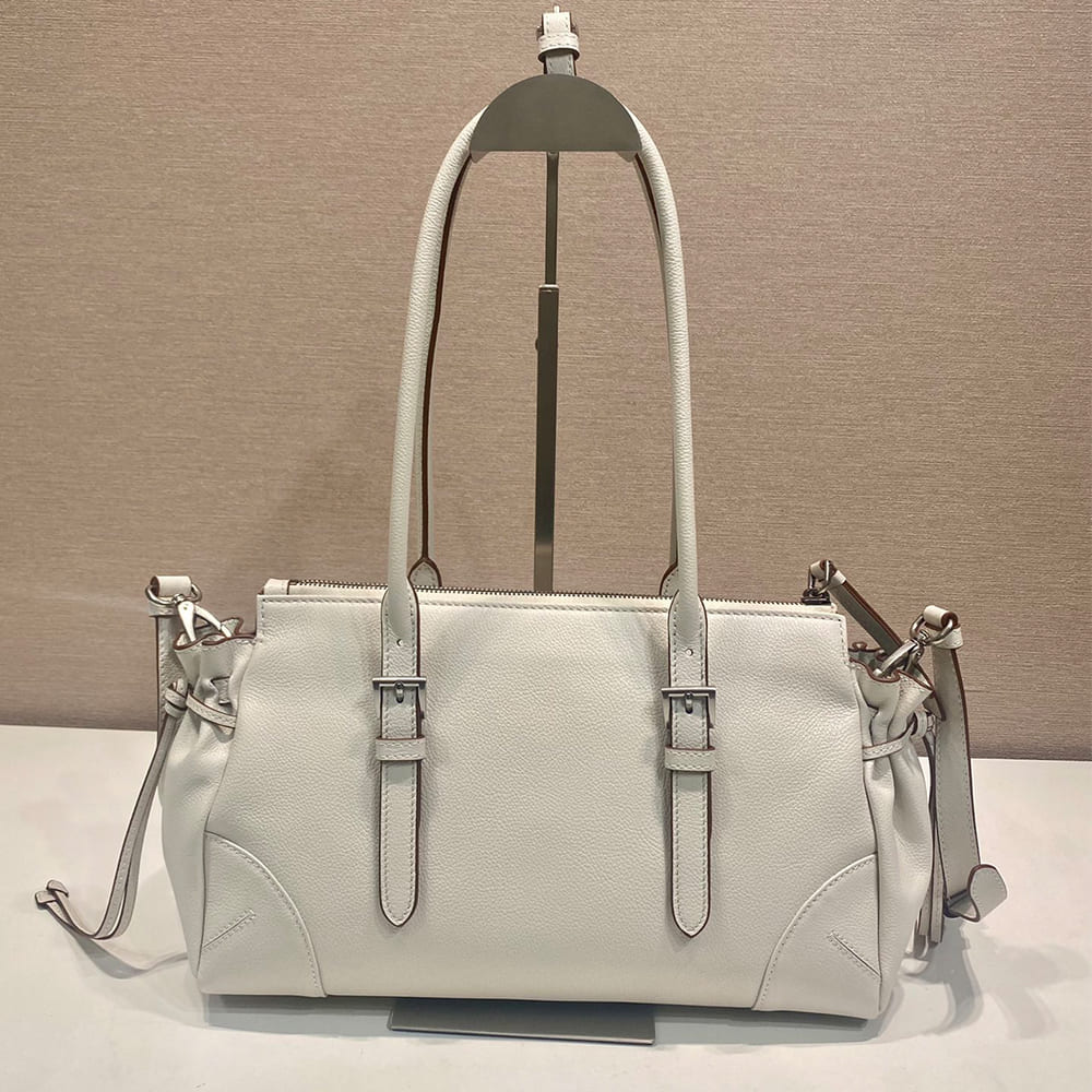 Prada Bonnie medium antiqued leather tote bag(HIGH-END GRADE)