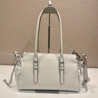 Prada Bonnie medium antiqued leather tote bag(HIGH-END GRADE)