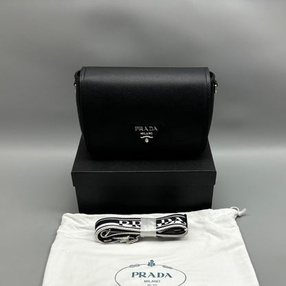 Prada Small Shoulder Bag In Black 23cm