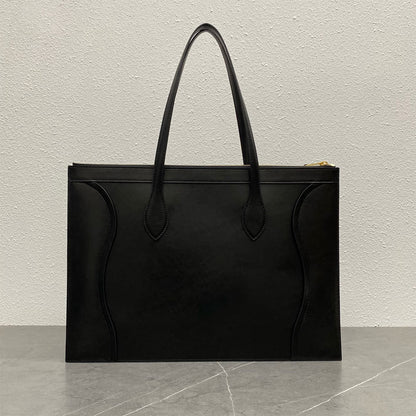 CLINE FLAT CABAS NEW LUGGAGE IN GLOSSY CALFSKIN