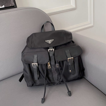 Prada Re Nylon Medium Backpack Black 30Cm 1BZ677 RV44 F0002 V OOO