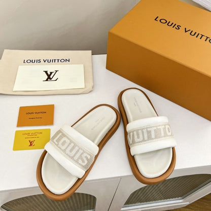 LOUIS VUITTON BLISS COMFORT MULE ECRU 1ACTIQ
