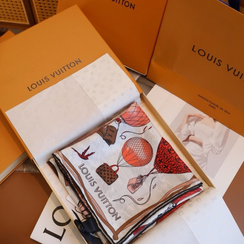 Louis Vuitton Up And Away Square Rouge 90Cm M78449