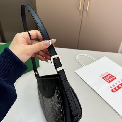 GOYARD HIRONDELLE BAG BLACK 24CM HIRONDPMLTY01CL01P