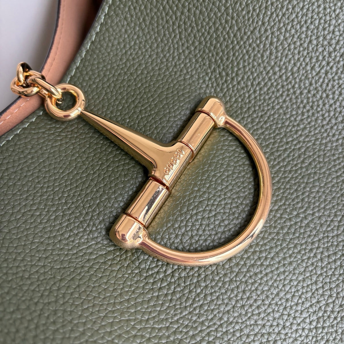 Gucci Softbit Maxi Shoulder Bag Green 46Cm