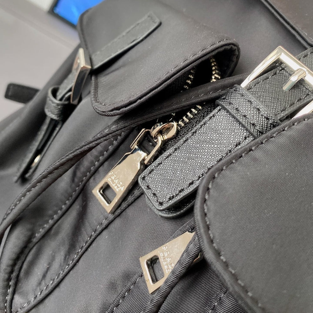 Prada Re Nylon Medium Backpack Black 30Cm 1BZ677 RV44 F0002 V OOO