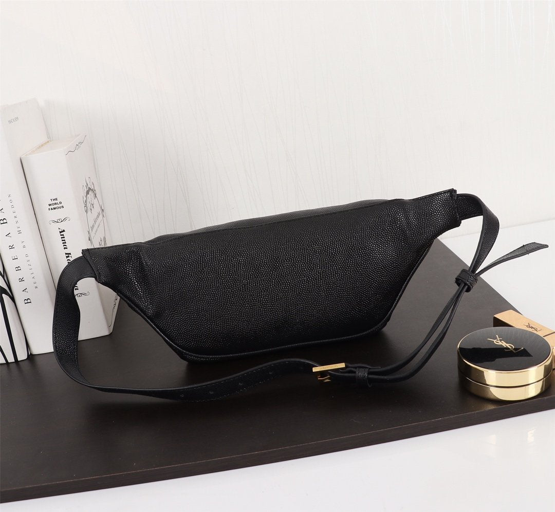Saint Laurent Classic Monogram Leather Belt Bag