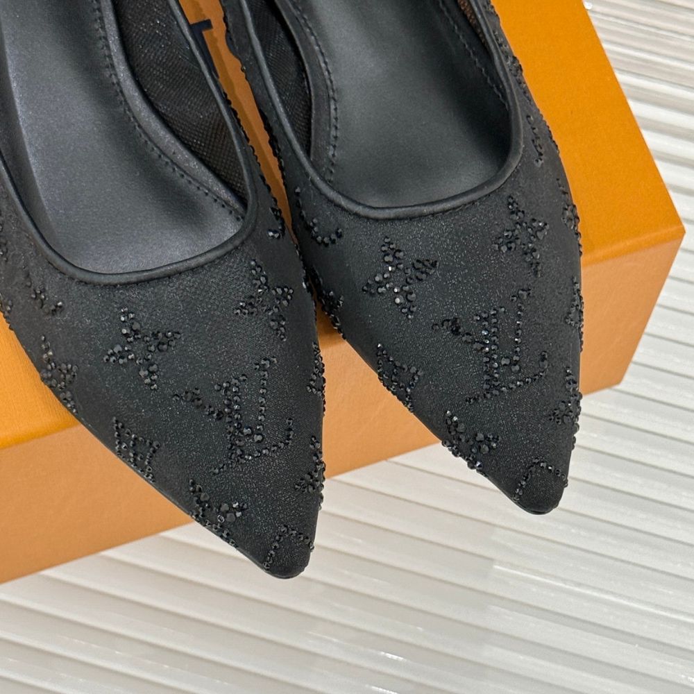 Louis Vuitton Gala Flat Ballerina Black 1AIDR8
