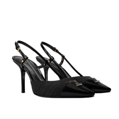 Louis Vuitton City Slingback Pump Black 1AITFI