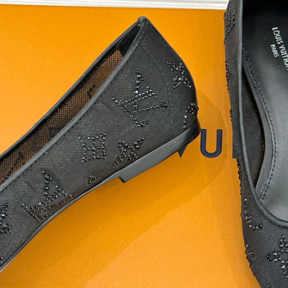 Louis Vuitton Gala Flat Ballerina Black 1AIDR8