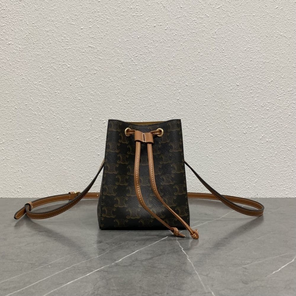 CELINE MICRO SAILOR IN TRIOMPHE CANVAS TAN 17CM 10M742GCE 04LU