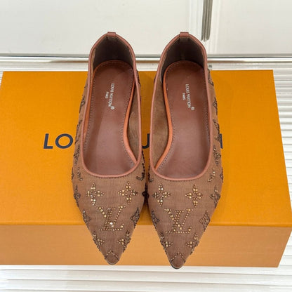 Louis Vuitton Gala Flat Ballerina Brown 1AIFUI