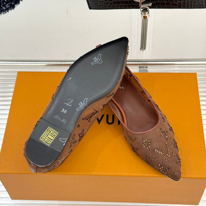 Louis Vuitton Gala Flat Ballerina Brown 1AIFUI