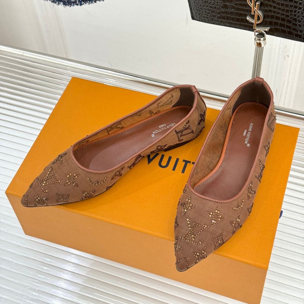 Louis Vuitton Gala Flat Ballerina Brown 1AIFUI
