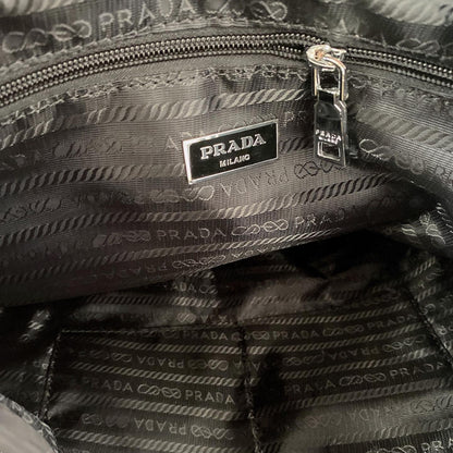 Prada Re Nylon Medium Backpack Black 30Cm 1BZ677 RV44 F0002 V OOO