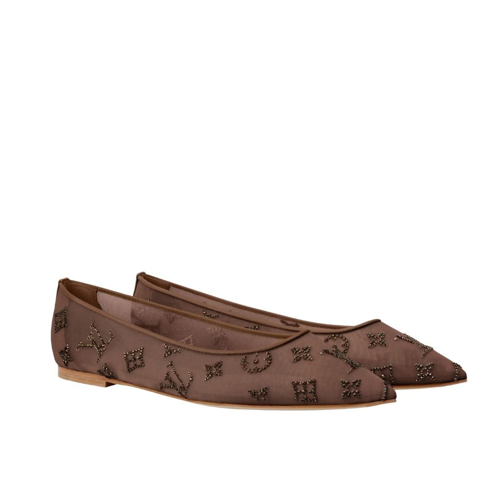 Louis Vuitton Gala Flat Ballerina Brown 1AIFUI