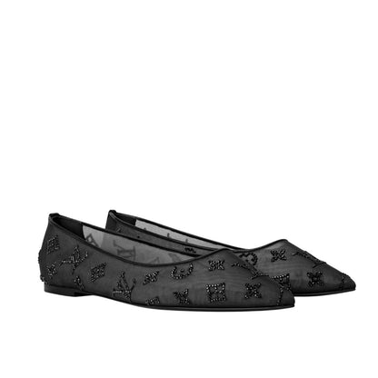 Louis Vuitton Gala Flat Ballerina Black 1AIDR8