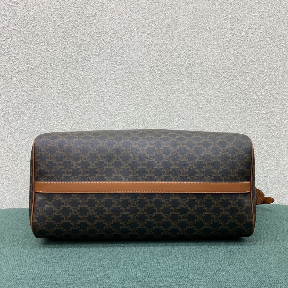 CELINE LARGE TRAVEL BAG IN TRIOMPHE CANVAS TAN 50CM 191472CYX 04LU