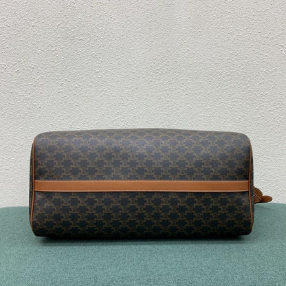 CELINE LARGE TRAVEL BAG IN TRIOMPHE CANVAS TAN 50CM 191472CYX 04LU