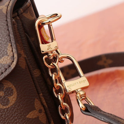 Louis Vuitton Pochette Métis East West Bag Monogram Brown 22Cm M46279