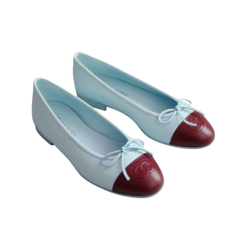 Chanel Ballerine Blue Maroon