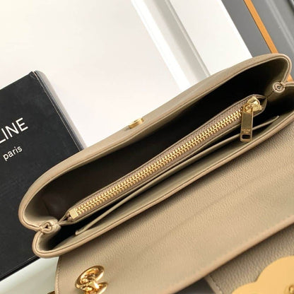 CELINE MEDIUM VICTOIRE BAG IN SUPPLE GRAINED BROWN SEPIA ( SUPER HIGH – END)
