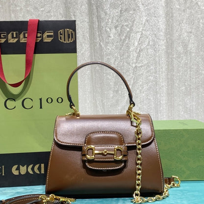 Gucci Horsebit 1955 Top Handle Bag Light Brown 29Cm 703848 AAA7G 2361
