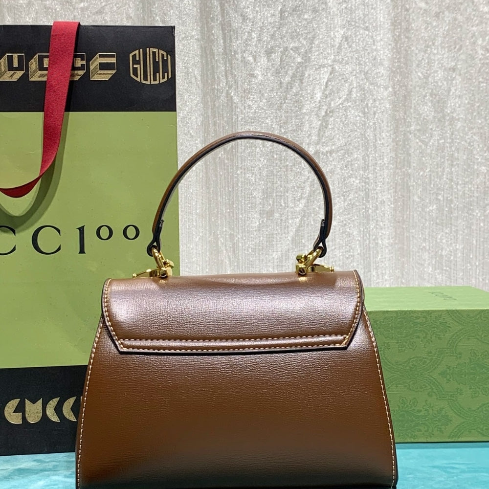 Gucci Horsebit 1955 Top Handle Bag Light Brown 29Cm 703848 AAA7G 2361