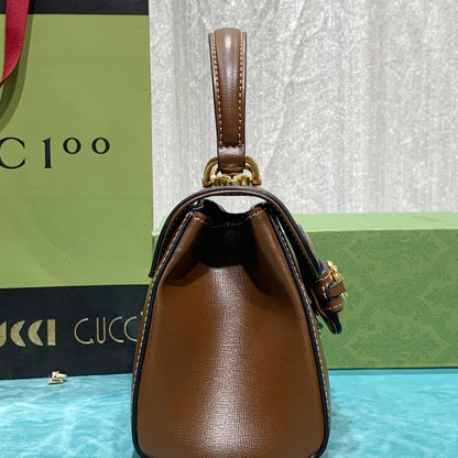 Gucci Horsebit 1955 Top Handle Bag Light Brown 29Cm 703848 AAA7G 2361
