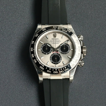 Rolex Cosmograph Daytona Silver Oysterflex 40Mm