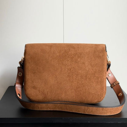 Gucci Horsebit 1955 Aura Small Shoulder Bag Brown 26Cm