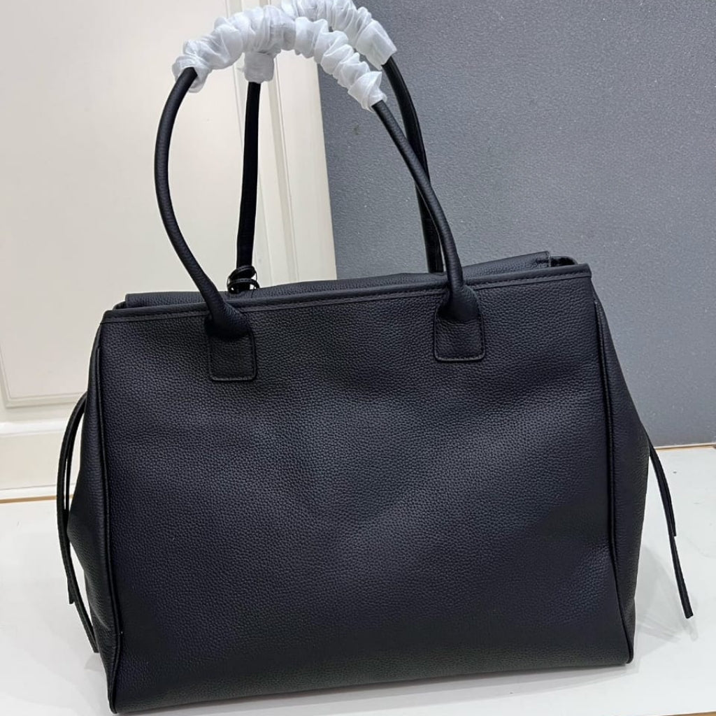 Chanel Large Tote Bag Grained And Gold Tone Metal Black 43cm AS6289 B24248 94305