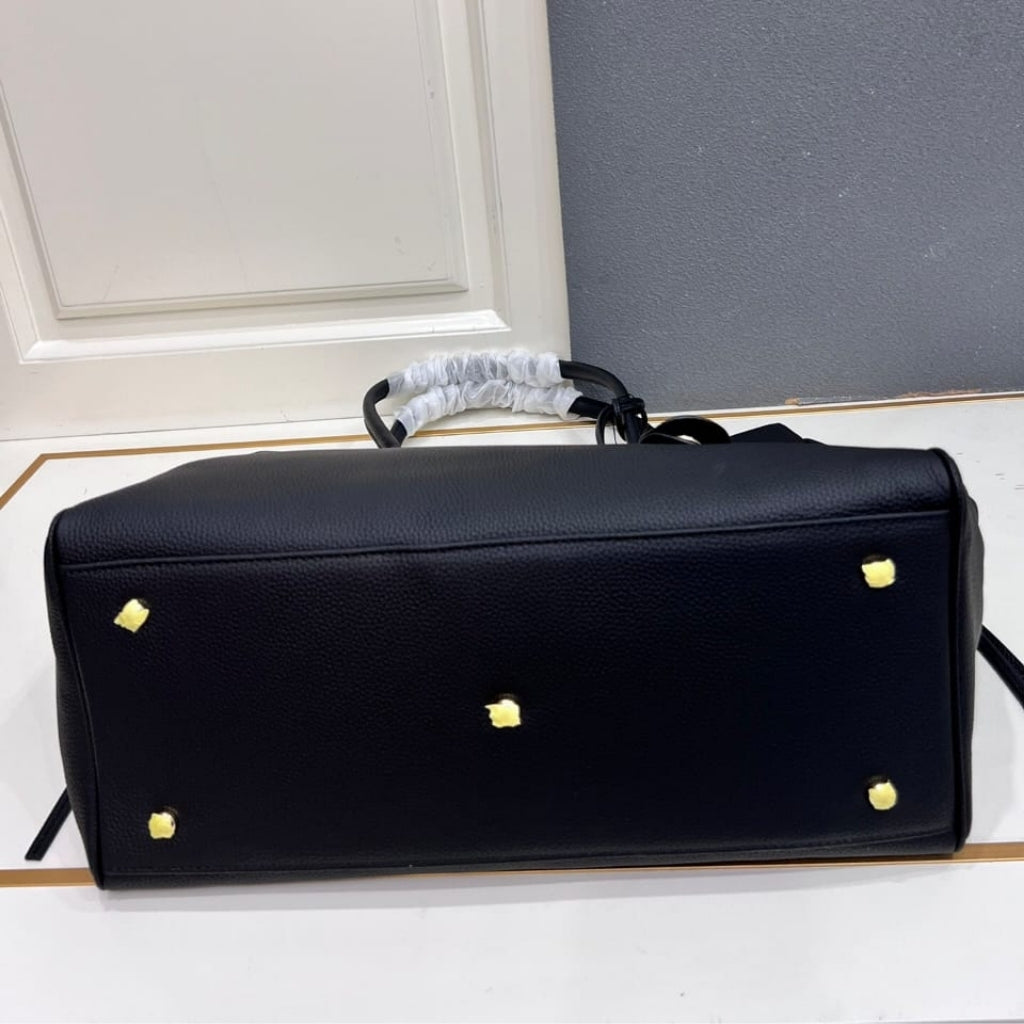 Chanel Large Tote Bag Grained And Gold Tone Metal Black 43cm AS6289 B24248 94305