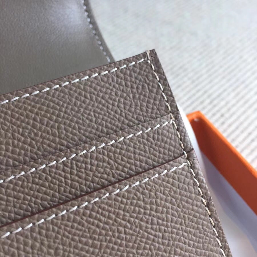 Hermes Constance Slim Wallet Etoupe 12Cm H082060CK18