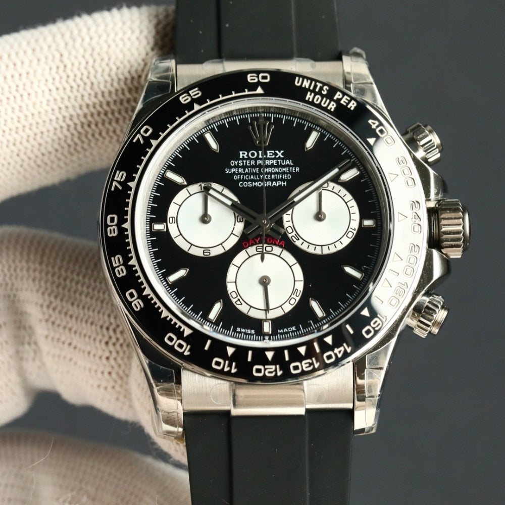 Rolex Cosmograph Daytona Silver Black 40Mm