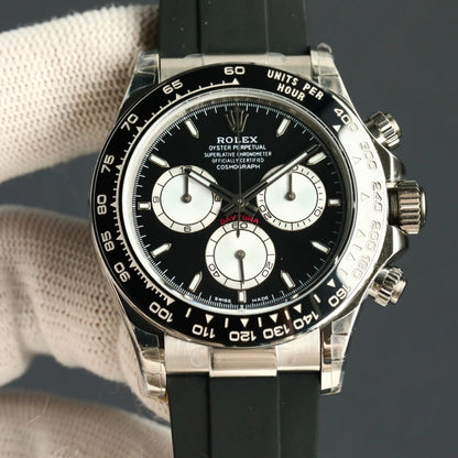 Rolex Cosmograph Daytona Silver Black 40Mm